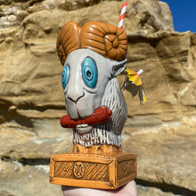 Load image into Gallery viewer, Tiki tOny's KAO POW The Thunder Goat Tiki Mug, sculpted by Thor - DECOR USE ONLY - Ready to Ship! (FREE SHIPPING in U.S.)