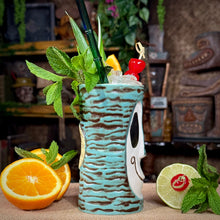 Load image into Gallery viewer, Tiki tOny's Enchanted Tiki Bob (Tahitian Terrace Teal) - Ceramic Tiki Mug - Limited Edition / Limited Time Pre-Order