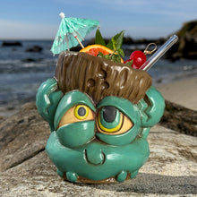 Load image into Gallery viewer, Tiki tOny's Blue King Coconut - Ceramic Tiki Mug - Limited Edition / Limited Time Pre-Order