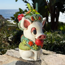 Load image into Gallery viewer, Tiki tOny's Kalua Pig - Ceramic Tiki Mug - White Limited Edition / Limited Time Pre-Order