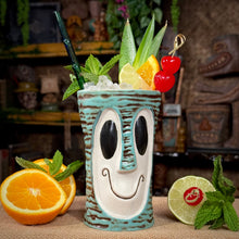 Load image into Gallery viewer, Tiki tOny's Enchanted Tiki Bob (Tahitian Terrace Teal) - Ceramic Tiki Mug - Limited Edition / Limited Time Pre-Order