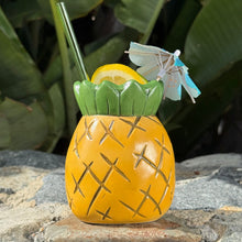 Load image into Gallery viewer, Tiki tOny's Pineapple Mug (Dark) - Ceramic Tiki Mug - Limited Edition / Limited Time Pre-Order
