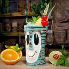 Load image into Gallery viewer, Tiki tOny's Enchanted Tiki Bob (Tahitian Terrace Teal) - Ceramic Tiki Mug - Limited Edition / Limited Time Pre-Order