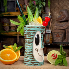 Load image into Gallery viewer, Tiki tOny's Enchanted Tiki Bob (Tahitian Terrace Teal) - Ceramic Tiki Mug - Limited Edition / Limited Time Pre-Order