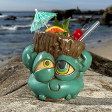 Load image into Gallery viewer, Tiki tOny's Blue King Coconut - Ceramic Tiki Mug - Limited Edition / Limited Time Pre-Order