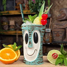 Load image into Gallery viewer, Tiki tOny's Enchanted Tiki Bob (Tahitian Terrace Teal) - Ceramic Tiki Mug - Limited Edition / Limited Time Pre-Order