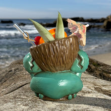 Load image into Gallery viewer, Tiki tOny's Blue King Coconut - Ceramic Tiki Mug - Limited Edition / Limited Time Pre-Order