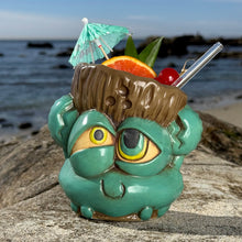 Load image into Gallery viewer, Tiki tOny's Blue King Coconut - Ceramic Tiki Mug - Limited Edition / Limited Time Pre-Order
