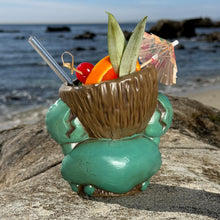 Load image into Gallery viewer, Tiki tOny's Blue King Coconut - Ceramic Tiki Mug - Limited Edition / Limited Time Pre-Order