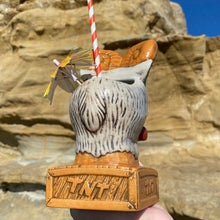 Load image into Gallery viewer, Tiki tOny's KAO POW The Thunder Goat Tiki Mug, sculpted by Thor - DECOR USE ONLY - Ready to Ship! (FREE SHIPPING in U.S.)