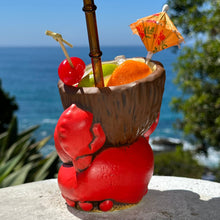 Load image into Gallery viewer, Tiki tOny's Red King Coconut - Ceramic Tiki Mug - Limited Edition / Limited Time Pre-Order