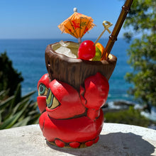 Load image into Gallery viewer, Tiki tOny's Red King Coconut - Ceramic Tiki Mug - Limited Edition / Limited Time Pre-Order