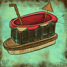 Load image into Gallery viewer, Tiki tOny's Skipper's Bote Tiki Mug - Ready to Ship! (FREE SHIPPING in U.S.)