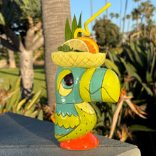 Load image into Gallery viewer, Tiki tOny’s Tiki Rum Bird – Teal/Green · Ceramic Tiki Mug · Pre-Order