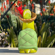 Load image into Gallery viewer, Tiki tOny's Topsy-turvy Turtle (Green Eyes) - Ceramic Tiki Mug - Limited Edition / Limited Time Pre-Order