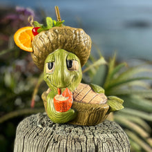 Load image into Gallery viewer, Tiki tOny's Luau Louie the Sippin' Turtle Tiki Mug, sculpt by Thor - Ready to Ship! (FREE SHIPPING in U.S.)