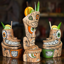 Load image into Gallery viewer, Tiki tOny's Enchanted Tiki Room Chanting Drummer ceramic Tiki Mug - Limited Edition / Limited Time Pre-Order