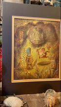Load image into Gallery viewer, TikiLand Trading Co. 'Adventure Monkey and the Golden Idol' Print with Gold Foil - Ready to Ship - (US shipping included)