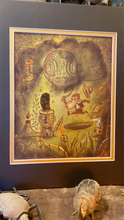 Load image into Gallery viewer, TikiLand Trading Co. 'Adventure Monkey and the Golden Idol' Print with Gold Foil - Ready to Ship - (US shipping included)