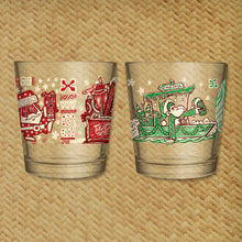 Load image into Gallery viewer, Tiki tOny's 'Trader Santa' Mai Tai Cocktail Glass - Ready to Ship!