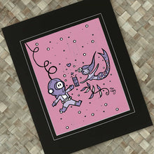 Load image into Gallery viewer, Diver Mermaid Valentine Pink Print