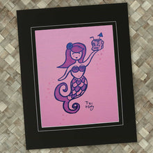 Load image into Gallery viewer, Pink Mermaid Drink Print