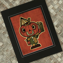 Load image into Gallery viewer, Pumpkin Head Kid Print