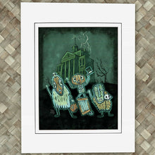 Load image into Gallery viewer, Hitch Hiking Haunted Mansion Ghosts Print