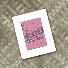 Load image into Gallery viewer, Diver Mermaid Valentine Pink Print
