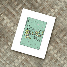 Load image into Gallery viewer, Diver Mermaid Valentine Print