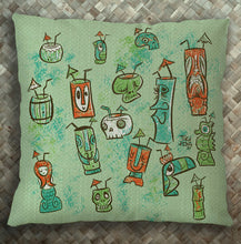 Load image into Gallery viewer, Teal Elephant Cocktail Party Pillow Cover