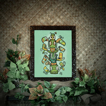 Load image into Gallery viewer, Stacked Tiki Baby Print