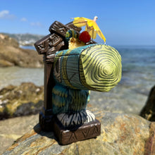 Load image into Gallery viewer, Tiki tOny&#39;s Hanging Toucan Tiki Mug (Blue-Green), sculpted by Thor - Ready to Ship!
