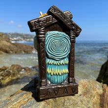 Load image into Gallery viewer, Tiki tOny&#39;s Hanging Toucan Tiki Mug (Blue-Green), sculpted by Thor - Ready to Ship!
