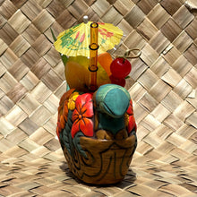 Load image into Gallery viewer, Tiki tOny&#39;s Flower Boat Canoe - Ceramic Tiki Mug - Limited Edition / Limited Time Pre-Order
