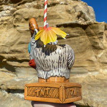 Load image into Gallery viewer, Tiki tOny's KAO POW The Thunder Goat Tiki Mug, sculpted by Thor - DECOR USE ONLY - Ready to Ship! (FREE SHIPPING in U.S.)
