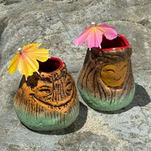 Load image into Gallery viewer, Tiki tOny's Magma Joe and Lava Flo Tiki Mug Set - Lava is in the Air Limited Edition · Ceramic Tiki Mug · Pre-Order
