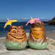 Load image into Gallery viewer, Tiki tOny's Magma Joe and Lava Flo Tiki Mug Set - Lava is in the Air Limited Edition · Ceramic Tiki Mug · Pre-Order
