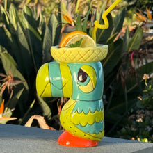 Load image into Gallery viewer, Tiki tOny’s Tiki Rum Bird – Teal/Green · Ceramic Tiki Mug · Pre-Order
