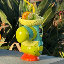 Load image into Gallery viewer, Tiki tOny’s Tiki Rum Bird – Teal/Green · Ceramic Tiki Mug · Pre-Order
