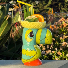 Load image into Gallery viewer, Tiki tOny’s Tiki Rum Bird – Teal/Green · Ceramic Tiki Mug · Pre-Order
