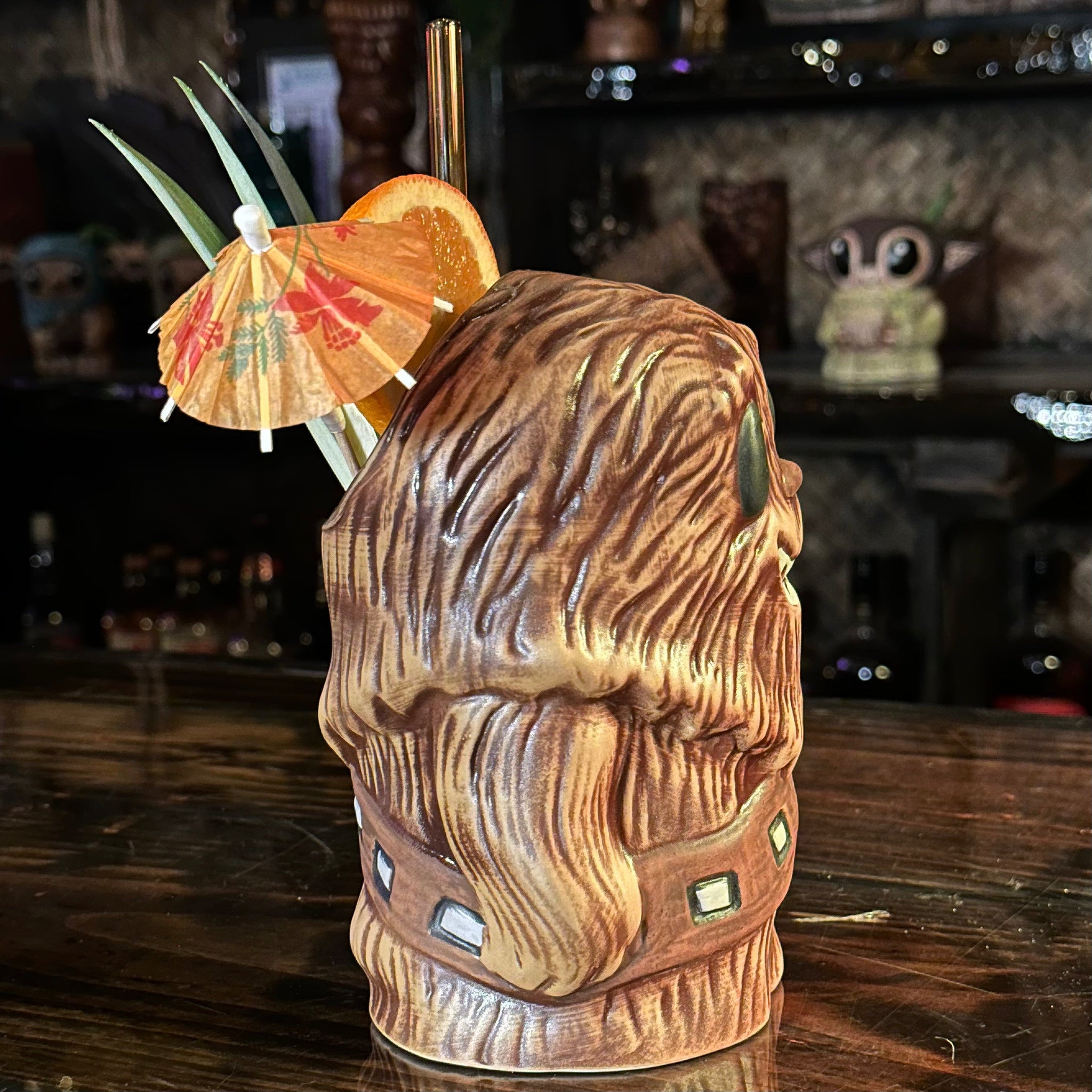 Tiki tOny's Fuzzball Ceramic Tiki Mug Ready to Ship (FREE
