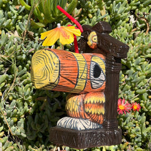 Load image into Gallery viewer, Tiki tOny&#39;s Hanging Toucan Tiki Mug (Orange-Yellow), sculpted by Thor - Ready to Ship (FREE SHIPPING in U.S.)
