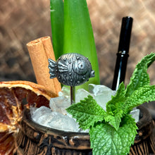 Load image into Gallery viewer, Tiki tOny's 'Best of Tiki' Sculpted Metal Swizzle Sticks - Set of Four (4) - Ready to Ship (FREE SHIPPING in U.S.)
