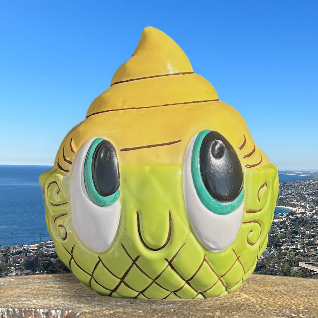 Tiki tOny's Baby Whippy (Lime Green) Tiki Mug, sculpted by Thor - Ready-to-Ship! (FREE SHIPPING in U.S.)