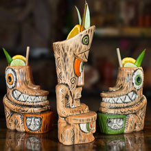 Load image into Gallery viewer, Tiki tOny&#39;s Enchanted Tiki Room Chanting Drummer ceramic Tiki Mug - Limited Edition / Limited Time Pre-Order
