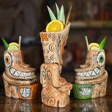 Load image into Gallery viewer, Tiki tOny&#39;s Enchanted Tiki Room Chanting Drummer ceramic Tiki Mug - Limited Edition / Limited Time Pre-Order
