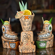 Load image into Gallery viewer, Tiki tOny&#39;s Enchanted Tiki Room Chanting Drummer ceramic Tiki Mug - Limited Edition / Limited Time Pre-Order
