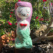 Load image into Gallery viewer, Tiki tOny&#39;s Lagoon Mermaid LAVENDER HAIR Tiki Mug - Ready to Ship!
