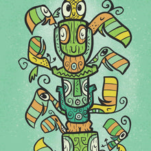 Load image into Gallery viewer, Stacked Tiki Baby Print
